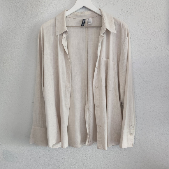 Cream Button-Up Shirt - Picture 3 of 7